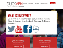 Tablet Screenshot of duckvpn.com